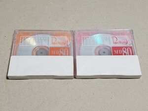 1円スタート 新品未使用品★MD 80 MiniDisc ミニディスク 2個セット まとめ売り