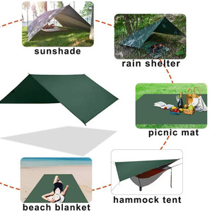 Tarp Tent 10 x 10 Водонепроницаемые лагеря дождь палаточная палатка для пляжа пляж Пляжный приют для укрытия