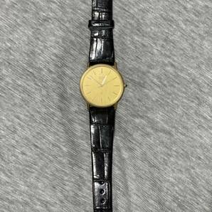 CITIZEN シチズン K18 金無垢 クオーツ 革ベルト メンズ 腕時計【中古】の画像1