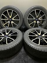 ★215/50R17 BRIDGESTONE/VRX 18年製 スバル レヴォーグ 純正 17インチ 7J ＋55 114.3 5H スタッドレス 4本 (南5-F682)_画像1