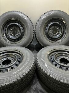 ★195/80R15 107/105L LT DUNLOP/WINTER MAXX SV01 19年製 トヨタ ハイエース 純正 スチール 15インチ 6J ＋35 139.7 6H スタッドレス 4本