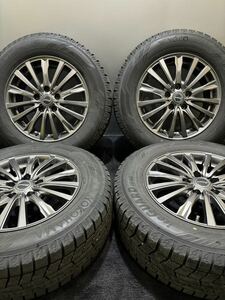 ★215/65R16 YOKOHAMA/ice GUARD iG60 20年製 SIBILLA 16インチ 6.5J ＋38 114.3 5H スタッドレス 4本 アルファード (南5-F825)