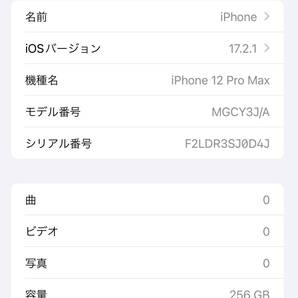 SIMフリーiPhone12PRO Max 256GB ブラック SIMロック解除済 Apple版の画像8