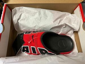 【新品未使用】Nike Air More Uptempo Slide University Red/Black 27cm US9