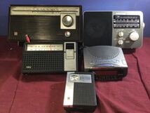 g_t W935 ★ジャンク★まとめて、ラジオ5台セット★NATIONAL/NEC/audio comm/maruman★中古現状品★動作未確認★_画像1