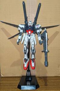 MG 1/100 ストライクガンダム＋I.W.S.P. （機動戦士ガンダムSEED）※素組み、デカール使用。頭部アンテナ、武装等欠品多数