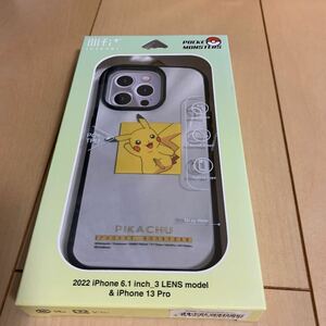 ポケットモンスター iPhone 14Pro 13Pro スマホケース IIIIfi+ Clear イーフィットクリア POKE-793A ピカチュウ iPhoneケース 耐衝撃