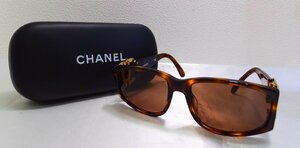  gold gram [25] [ free shipping ]CHANEL Chanel here Mark sunglasses 02461 91235 case attaching *030@L048