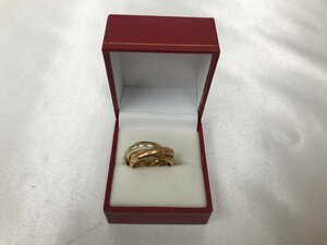 キングラム[12] Cartier カルティエ トリニティ リング 11号 750 K18 レディース アクセサリー 600@K44 ★送料無料★