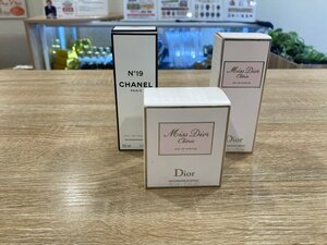 キングラム[60] CHANEL シャネル Dior ディオール オードゥトワレット シェリー 香水まとめ 3本セット 1点仕様品有 中古 送料無料