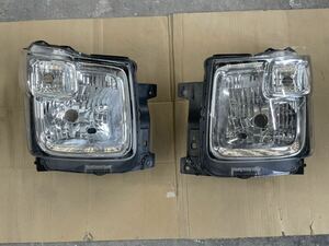  Suzuki Wagon R MH35S original halogen head light unit left right set used 