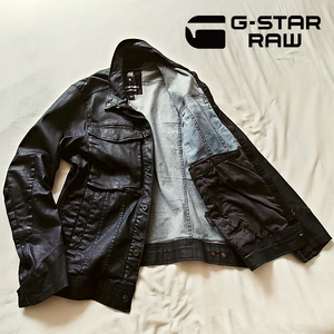 G-STAR RAW ジップアップデニムジャケット XL 黒