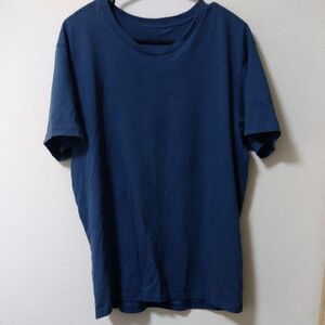 ユニクロ　 半袖 Tシャツ 無地　青　ブルー　XXLサイズ　メンズ　大きいサイズ　3L