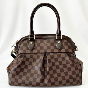 【H0510】LOUIS VUITTON ルイヴィトン ダミエ トレヴィPM 2WAY ショルダーバッグ ハンドバッグ エベヌ N51997