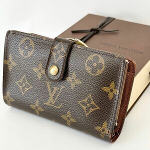 【H0507】LOUIS VUITTON ルイヴィトン モノグラム ポルトモネ ビエ ヴィエノワ がま口 二つ折り財布 ウォレット M61663 ジャンク品 箱付き