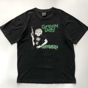 1円～ 超希少 90s 初期 GREENDAY Tシャツ グリーンデイ L～XL相当 シングルステッチ ビンテージ ブラック 検 NOFX ランシド メタリカ RAGE