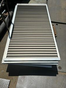  pickup limitation Gifu steel made sliding storm shutter aluminium frame pattern number unknown height approximately 1852mm width approximately 940mm thickness approximately 25mm 6 pieces set 