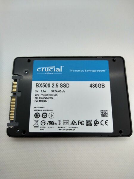 crucial SSD BX500 480GB