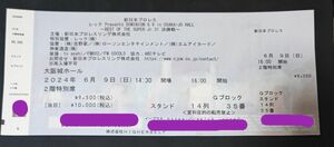 値下！期間限定■新日本プロレス チケット 6月9日■大阪城ホール