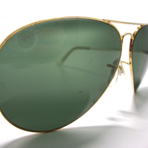 Vintage B&L RayBan LARGE METAL 2 62mm ボシュロム ラージ メタルG15サングラスUSAティアドロップ アメリカ製パイロットBLゴールドGold金の画像7