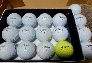 タイトリスト　Titleist pro v1 v1x AVX使用ゴルフボール9個+10個