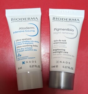 ★BIODERMA ビオデルマ★夜用保湿ジェル、顔体用保湿クリーム★サンプルset★