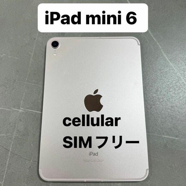 iPad mini第6世代　64G Cellular SIMフリー ピンク