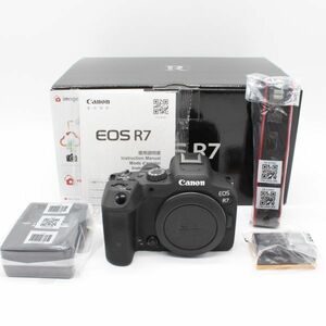 4000ショット以下！嬉しい本箱・説明書付！■ほぼ新品■ CANON EOS R7 ボディ