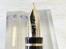 【美品】 希少 パーカー 万年筆 PARKER75 フランス製 ペン先14K シルバー格子柄 パーカー75 廃盤モデル アンティーク品_画像8