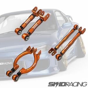 車検OK S14 S15 アーム 3点セット ポジ ネガ リア アッパーアーム C34 C35 R33 R34 スキッドレーシング skid racing # :23-A3 24-A2 24-A1