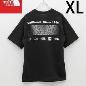 メンズXL 新品国内正規品ノースフェイスNT32407ショートスリーブヒストリカルロゴティー黒ブラック速乾半袖TシャツS/S 