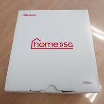 66053 未使用 ドコモ docomo home 5G HR02 セット 本体一式 ダークグレー ルーター 箱付_画像1