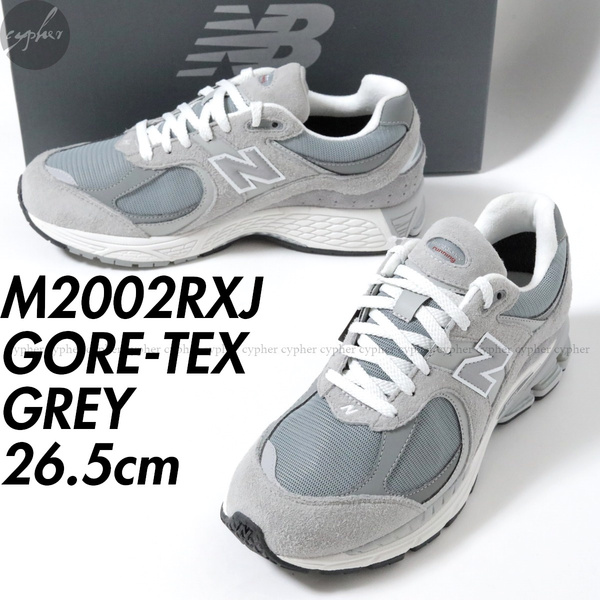 8.5D 26.5cm 新品 NEW BALANCE M2002RXJ ゴアテックス グレー ニューバランス M2002 RXJ GORE-TEX 灰 スエード レザー メッシュ スニーカー