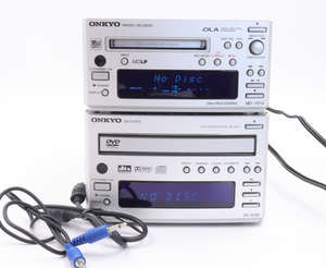 [to length ]ONKYO Onkyo MD recorder MD-101A DVD player DV-S155 set electrification verification OK operation not yet verification IA451IOB11