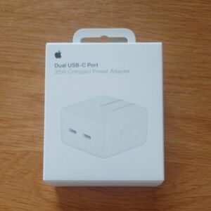 Apple デュアルUSB-Cポート搭載35Wコンパクト電源アダプタ/MW2H3AM/A アップル純正/日本国内正規品