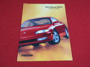 ●　MAZDA　MX-6　左H　1997　平成9　カタログ　●