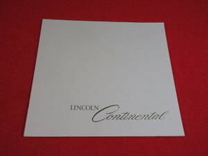 * FORD LINCOLN CONTINENTAL 1978 Showa era 53 large size catalog *
