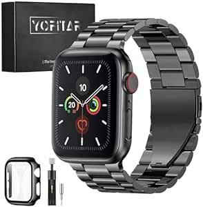 [YOFITAR] for Apple Watch band protection case attaching made of stainless steel Apple watch exchange belt Apple