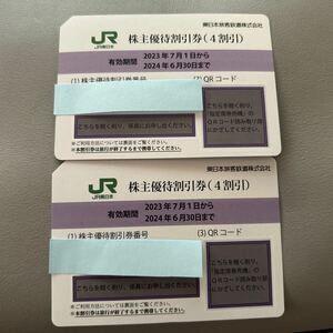 JR East Japan stockholder hospitality discount ticket 4 discount 2 pieces set 