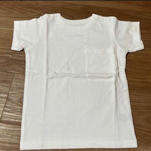 白Tシャツ　綿100% ポケット付き