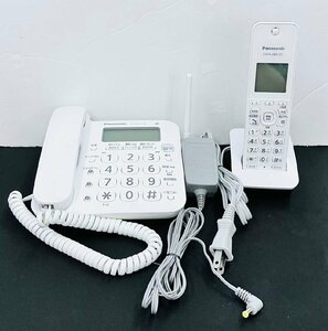 YM0211* secondhand goods *Panasonic Panasonic cordless telephone machine VE-GD21-W parent machine (VE-GD21DW) + cordless handset (KX-FKD404-W1) set operation verification ending 