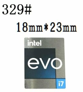 329# 新世代【intel evo i7】エンブレムシール　■18mm*23mm■ 条件付き送料無料