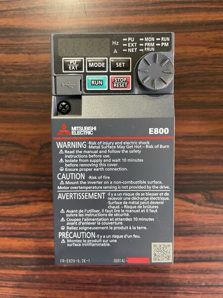 三菱インバータ FR-E820-0.2K-1 処分価格