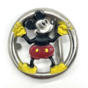 【激レア！現品限り！】ディズニーDisney ミッキー Mickey ビンテージ ベルトバックル アンティーク ミニー 古着 ミッキーマウス