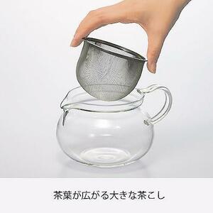 【在庫限り】450ml_【単品】急須丸 HARIO(ハリオ) 茶茶急須 丸 実用容量450ml 耐熱ガラス プレゼント ギフト 贈り物 CHJMN-45T