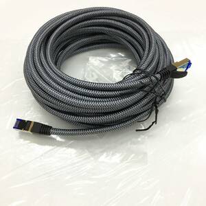 【1円オークション】 Soibke LANケーブル CAT7 3M メッシュLANケーブル カテゴリー7 コネクタ 光速 CAT7準拠 TS01B001697