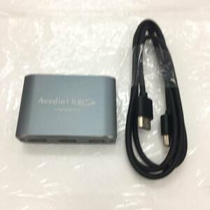 [1 jpy auction ] avedio links HDMI switch 4K 60Hz aluminium alloy made 3 input 1 output HDMI switch .- power supply un- necessary TS01B001986