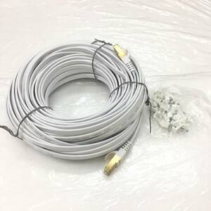 [1 иен аукцион ] LAN кабель 20m Cat7 белый,i-sa сеть кабель Ultra Flat высокая скорость STP коготь поломка предотвращение TS01B002084