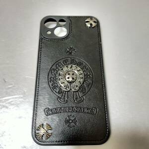 【1円オークション】 Sinley iphone15 スマホケース 十字架 脱着簡単 ブラック TS01B002358