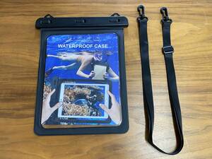 [1 jpy auction ] ATiC tablet for waterproof case 12 -inch till applying transparent waterproof cover neck .. band attaching hand holder attaching TS01B002028